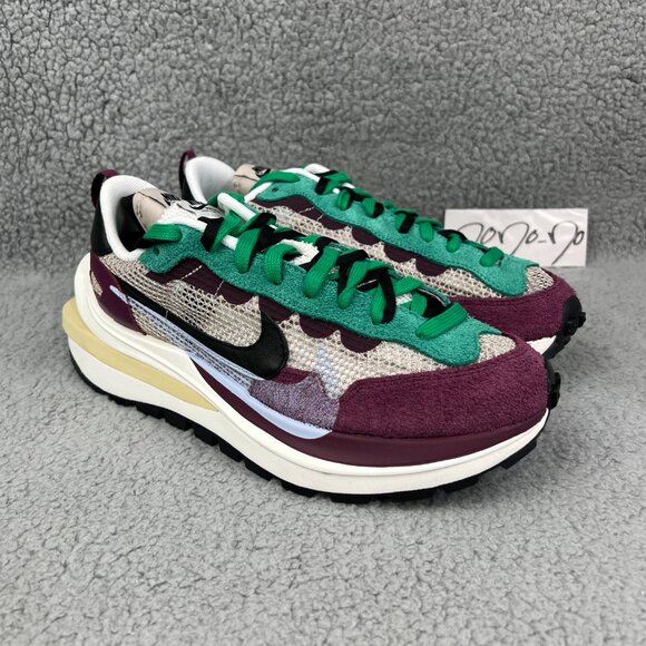 Nike Vaporwaffle Sacai Men Shoe Villain Red Neptune Green